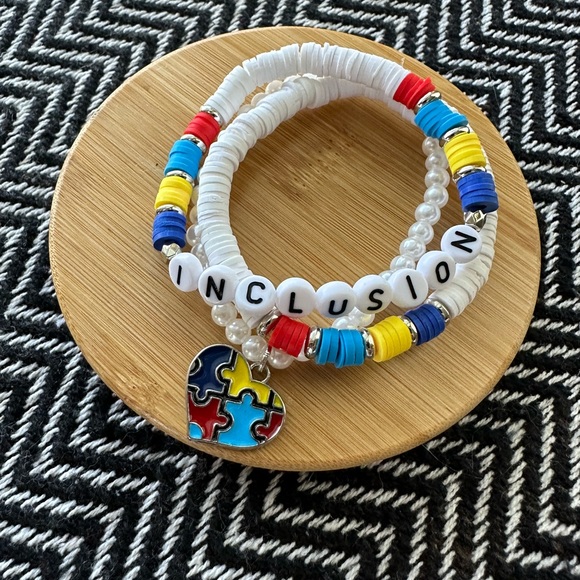 Autism Awareness Bracelet, Inclusion, Autism Awareness Month - Picture 1 of 3